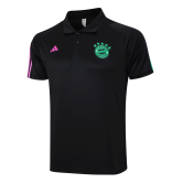 2023-2024 Bayern Munich Black Football Core Polo Shirt Men's
