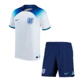 2022 England Home Football Set (Shirt + Short) Children's