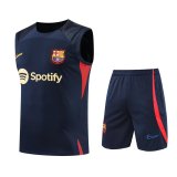 2022-2023 Barcelona Royal Football Training Set (Singlet + Short) Men's