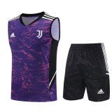 2023-2024 Juventus Purple Football Training Set (Singlet + Short) Men's