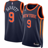 Male New York Knicks Statement Edition Jersey 2022-2023 Brand Navy RJ Barrett #9