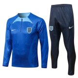 2022-2023 England Blue 3D Print Football Training Set Men's