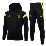2023-2024 PSG x JORDAN Black Football Training Set (Sweatshirt + Pants) Men's #Hoodie