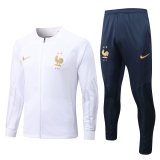 2022 France White Football Training Set (Jacket + Pants) Men's