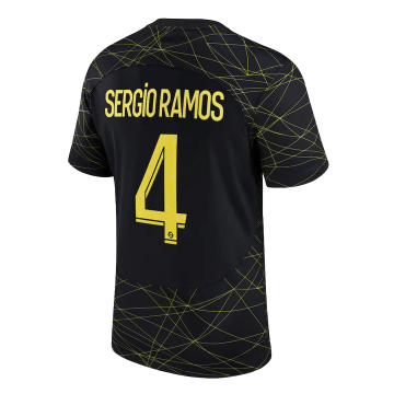 2022-2023 PSG Fourth Away Football Shirt Men's #SERGIO RAMOS #4