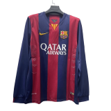 2014/15 Barcelona Retro Home Football Shirt Men's #Long Sleeve
