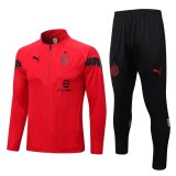 2022-2023 AC Milan Red Football Training Set (Jacket + Pants) Men's