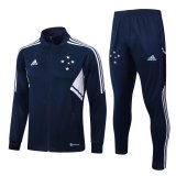 2022-2023 Cruzeiro Navy Football Training Set (Jacket + Pants) Men's