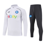 2023-2024 Napoli White Football Training Set (Sweatshirt + Pants) Men's