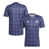 2023-2024 Real Madrid Navy Pre-Match Football Training Shirt Men's