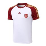 2021-2022 Arsenal White Short Football Training Shirt Men's