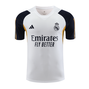 2023-2024 Real Madrid White Pre-Match Football Shirt Men's