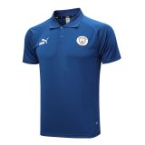 2023-2024 Manchester City Royal Football Polo Shirt Men's