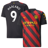 2022-2023 Manchester City Away Football Shirt Men's #Haaland #9