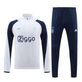 2023-2024 Ajax White Football Training Set (Sweatshirt + Pants) Men's