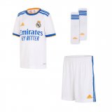 2021-2022 Real Madrid Home Children's Football Shirt (Shirt+Short+Socks)