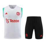 2023-2024 Manchester United White Football Shirt Men's