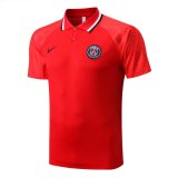2022-2023 PSG Red Football Polo Shirt Men's