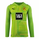 2021-2022 Borussia Dortmund Goalkeeper Green Long Sleeve Men's Football Shirt