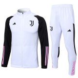 2023-2024 Juventus White Football Training Set (Jacket + Pants) Men's