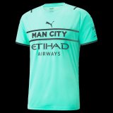 2021-2022 Manchester City Goalkeeper Candy Green Short Sleeve Men's Football Shirt
