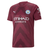 2022-2023 Manchester City Goalkeeper Brown Football Shirt Men's