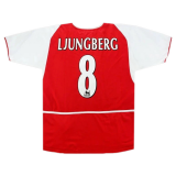 2002/2004 Arsenal Home Football Shirt Men's #Retro LJUNGBERG #8