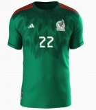 2022 Mexico Home Football Shirt Men's