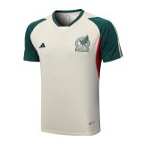 2023 Mexico Cream Soccer Training Shirt Men's #Pre-Match