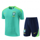 2024 Brazil Green Football Training Set (Shirt + Short) Men's