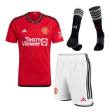 2023-2024 Manchester United Home Football Set (Shirt + Short + Socks) Men's