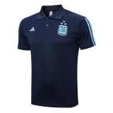 2023 Argentina Royal Soccer Polo Shirt Men's