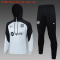 2023-2024 Barcelona Light Grey Football Training Set (Sweatshirt + Pants) Children's #Hoodie
