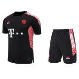 2022-2023 Bayern Munich Black Short Football Training Set ( Shirt + Short ) Men's