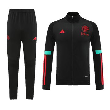 2023-2024 Manchester United Black Football Training Set (Jacket + Pants) Men's