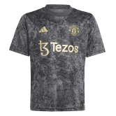 2023-2024 Manchester United Pre-Match Grey Football Shirt Men's