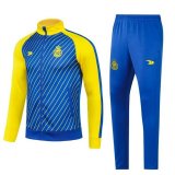 2023-2024 Riyadh Al-Nassr Blue Football Training Set (Jacket + Pants) Men's