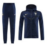 2023 France Navy Football Training Set (Sweatshirt + Pants) Men's #Hoodie