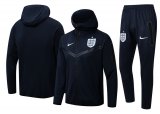 2022 England Hoodie Royal Football Training Set (Jacket + Pants) Men's