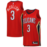 Male New Orleans Pelicans Statement Edition Jersey 2022-2023 Brand Red CJ McCollum #3