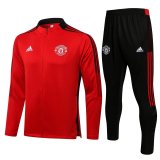 2021-2022 Manchester United Red Football Training Set (Jacket + Pants) Men's