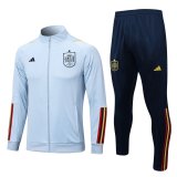 2023 Spain Off Blue Football Training Set (Jacket + Pants) Men's