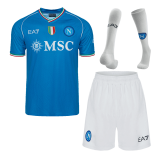 2023-2024 Napoli Home Football Whole Set (Shirt + Short + Socks) Men's