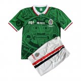 1998 Mexico Retro Home Football Shirt (Shirt + Short) Children's