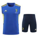 2022-2023 Juventus Blue Football Training Set (Singlet + Shorts) Men's