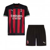 2022-2023 AC Milan Home Football Set (Shirt + Short) Children's