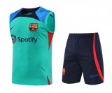 2022-2023 Barcelona Green Football Set (Singlet + Short) Men's