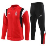 2023-2024 AC Milan Red Football Training Set (Jacket + Pants) Men's
