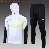 2023-2024 Arsenal White Football Training Set (Sweatshirt + Pants) Children's #Hoodie