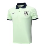 2023 Brazil Green Soccer Polo Shirt Men's